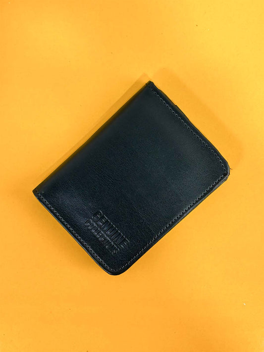 Black Syn-Leather Wallet For Men MW46