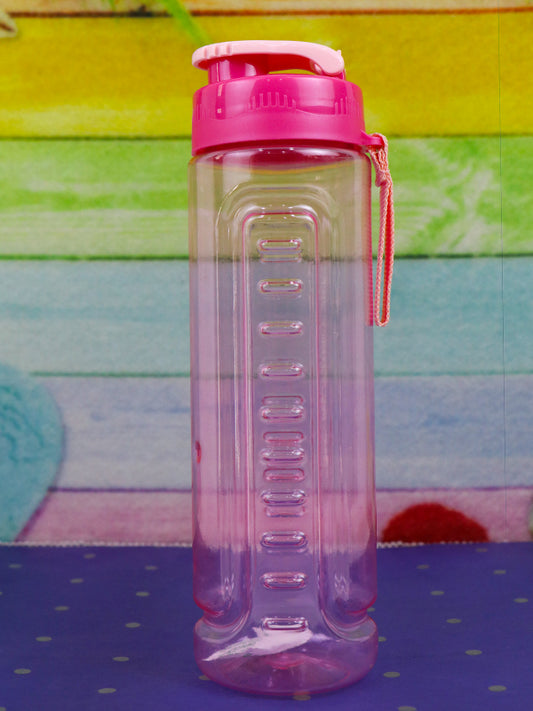 WTB18 Safari Pink Plastic Transparent Water Bottle - 750ML