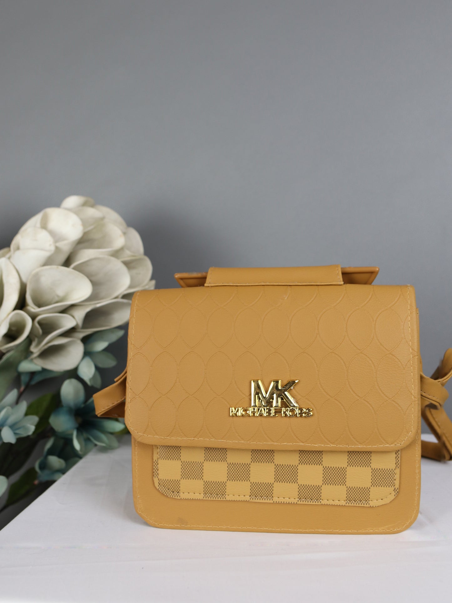 Women's MK Mini Handbag Mustard