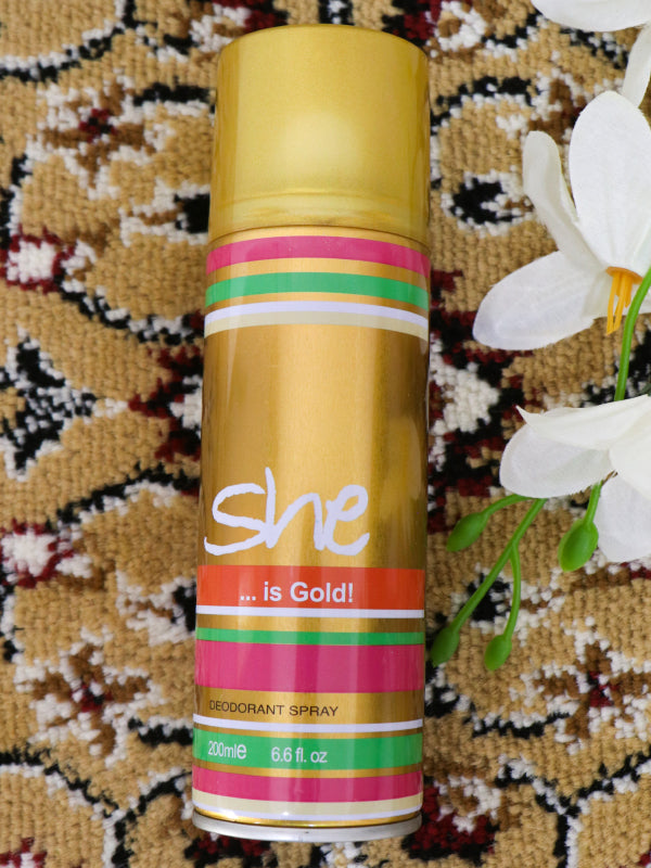 She Is Gold Deodorant Body Spray BS07 - 200ML