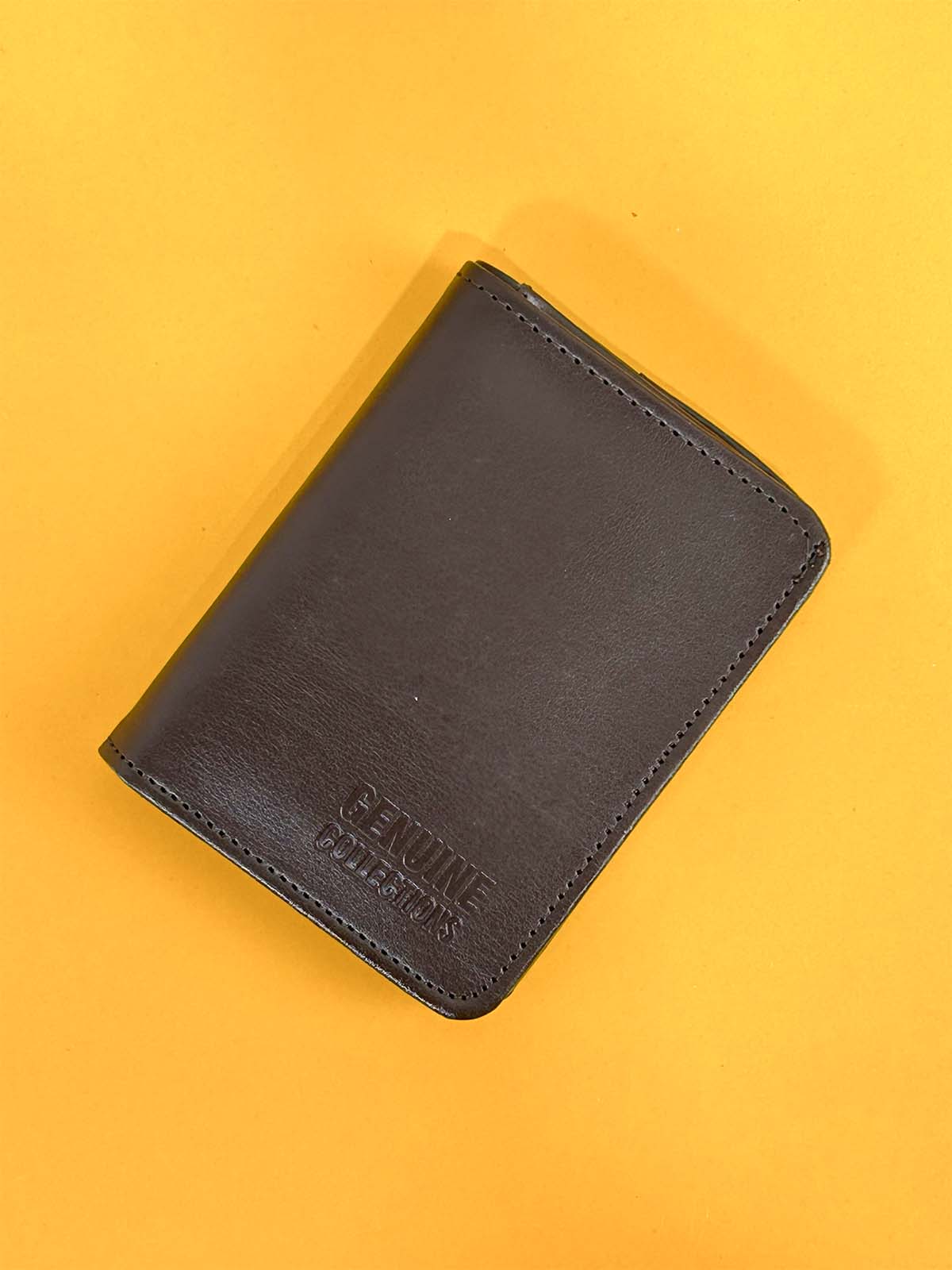 Dark Brown Syn-Leather Wallet For Men MW47