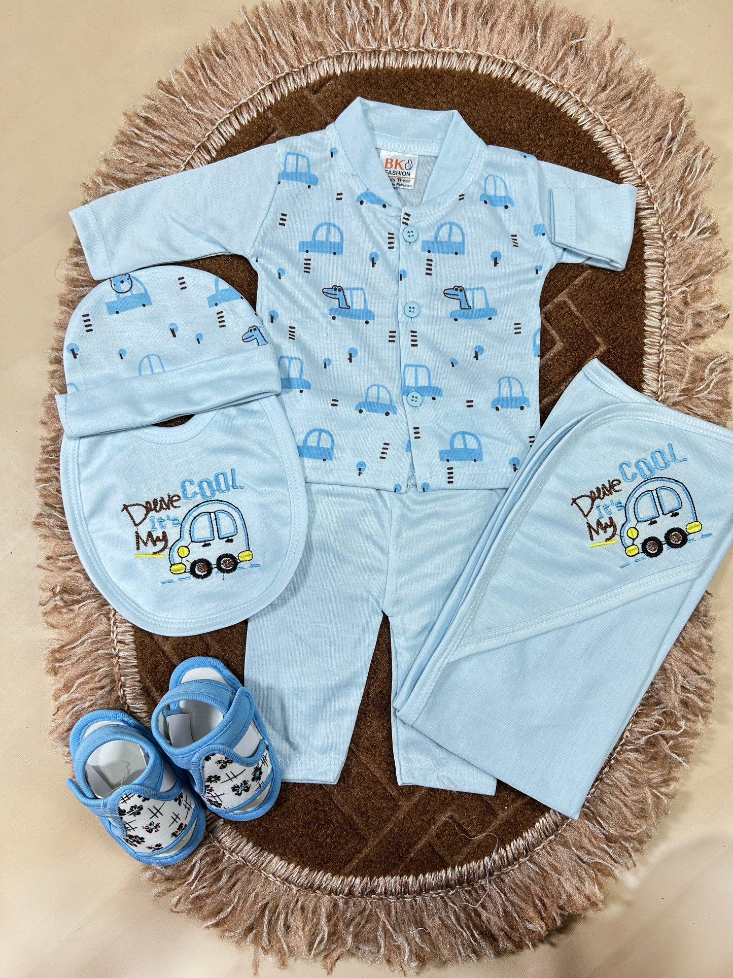0Mth - 3Mth Cool Drive 5Pcs Gift Set For Newborn HG NBGS223