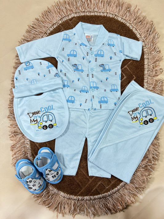 0Mth - 3Mth Cool Drive 5Pcs Gift Set For Newborn HG NBGS223