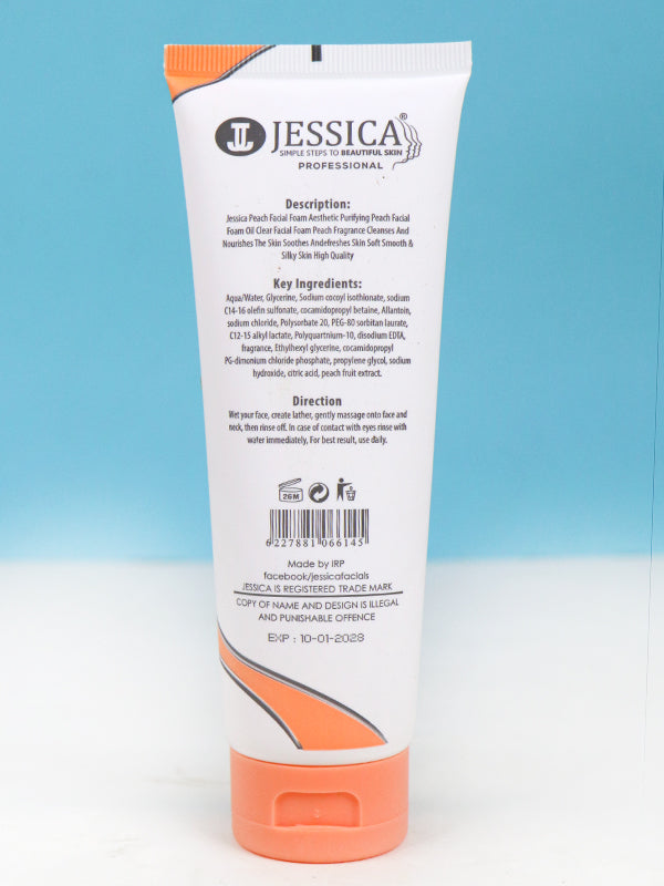 Jessica Refreshing Peach Facial Foam/Face Wash - 125ML