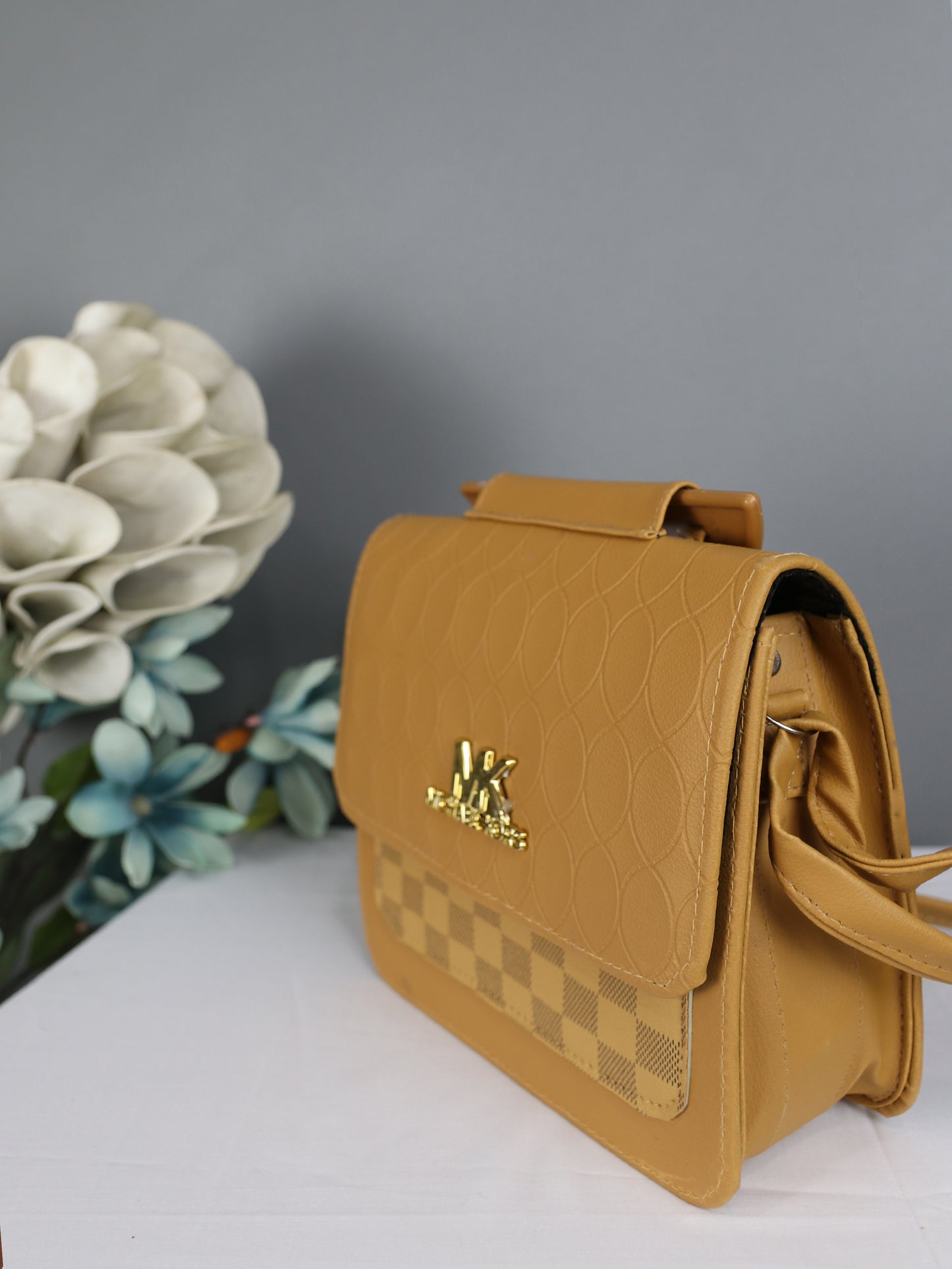 Women's MK Mini Handbag Mustard