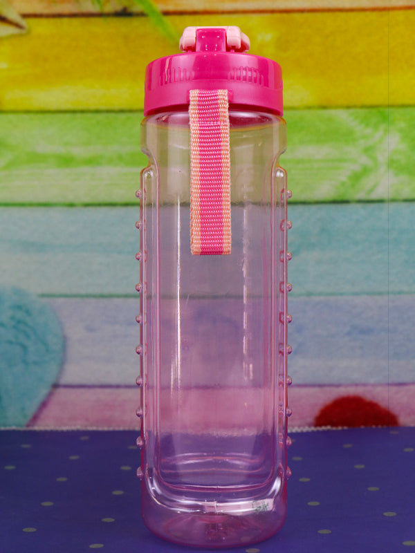 WTB18 Safari Pink Plastic Transparent Water Bottle - 750ML