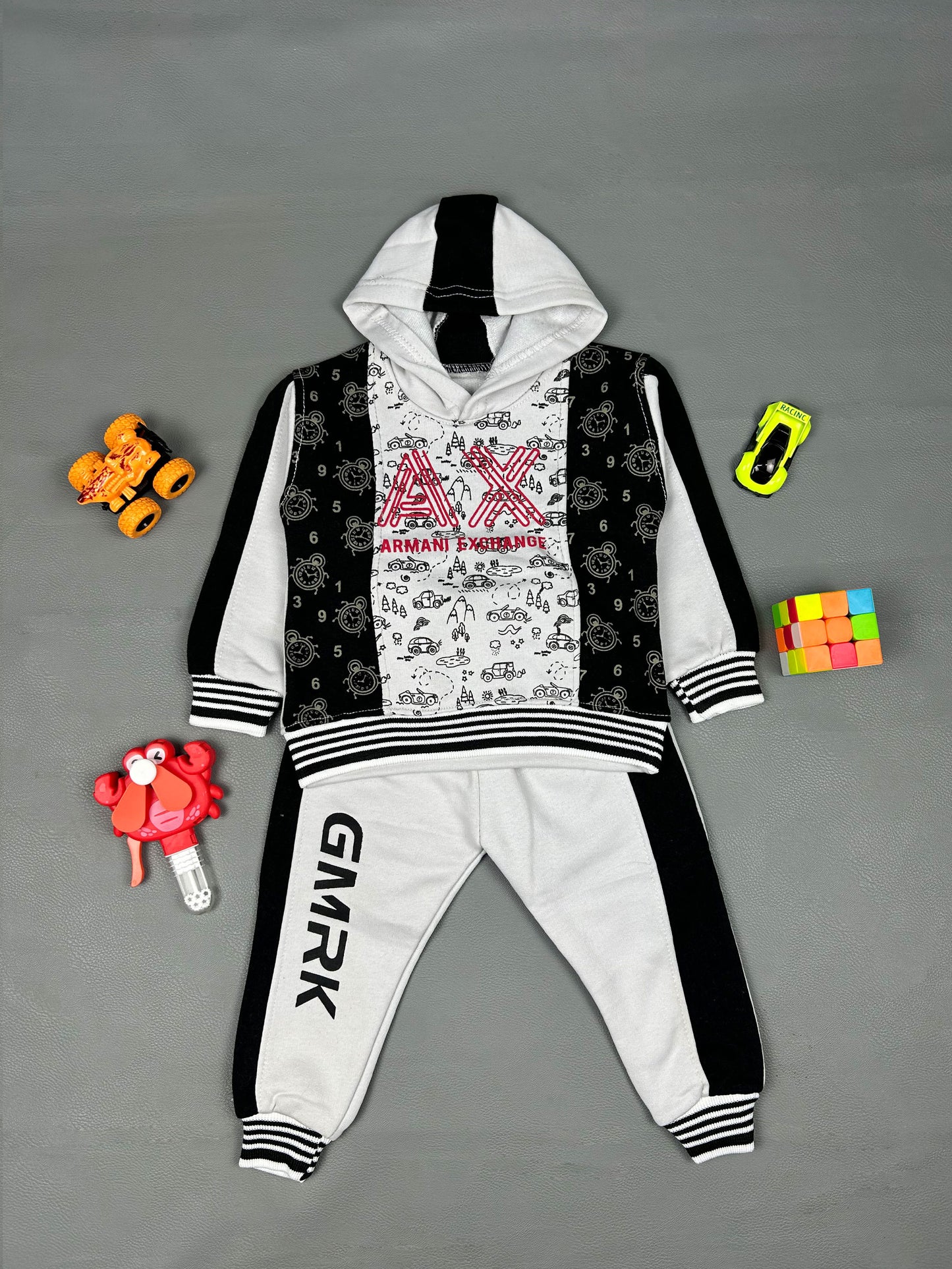 2Yr - 5Yrs AX White Suit For Kids RZ BS175