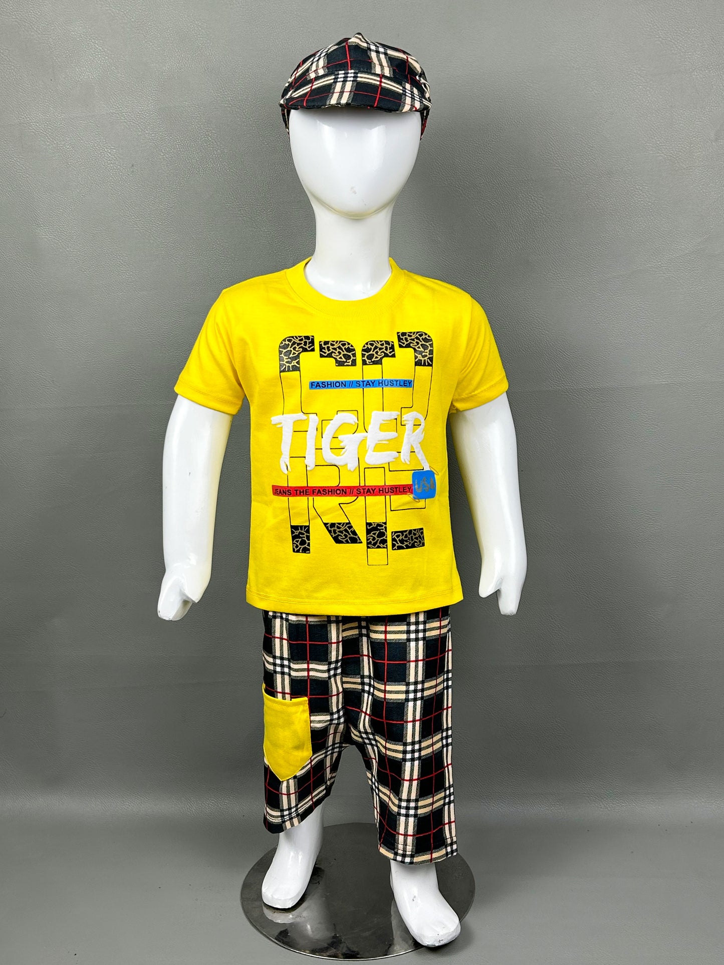 1Yr - 4Yrs Tiger Yellow Suit For Kids RZ BS281