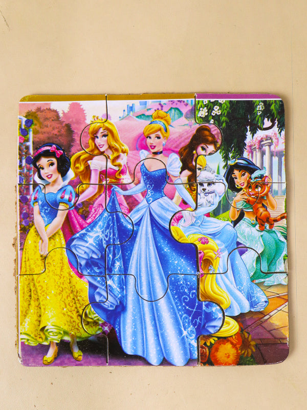 2 in 1 Wooden Jigsaw Puzzle Disney Princesses