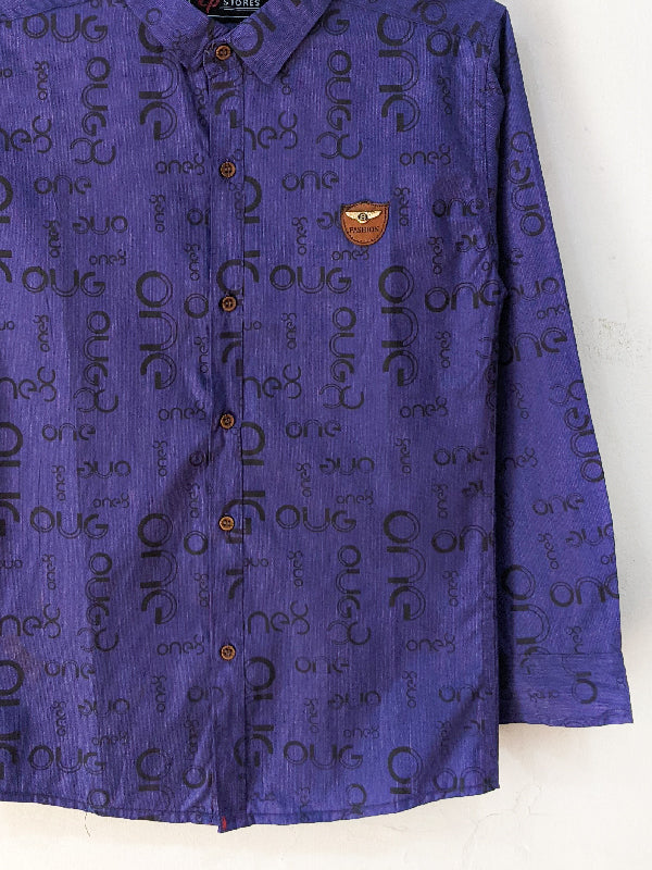 3Yrs - 13Yrs Purple Casual Shirt for Boys BFS16