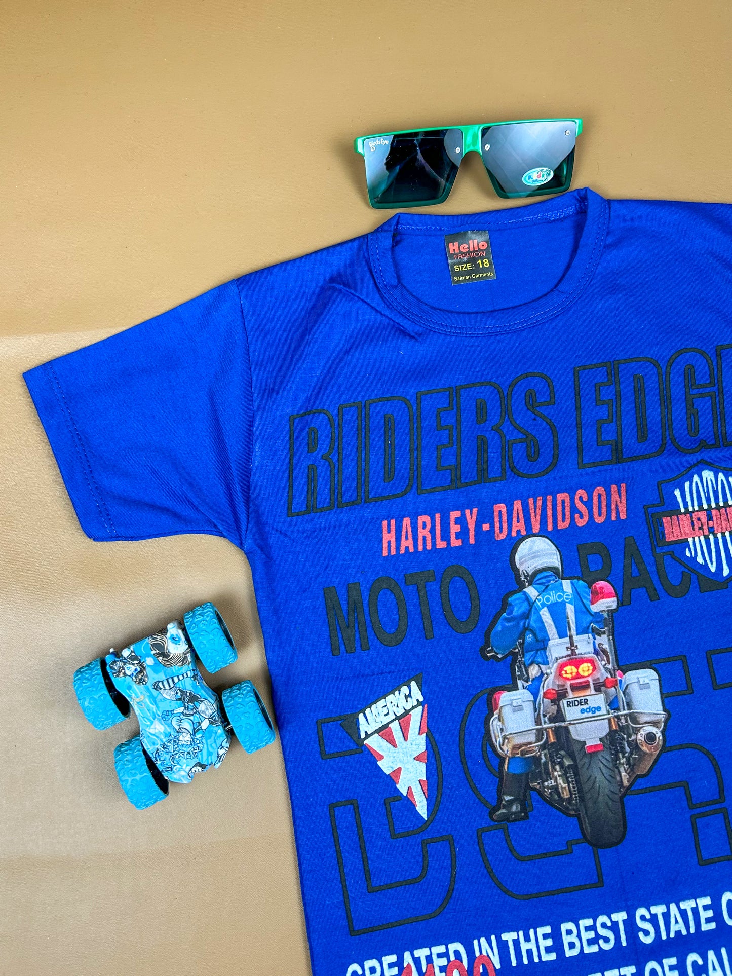 4Yrs - 9Yrs Rider Blue T-Shirt For Boys BTS42