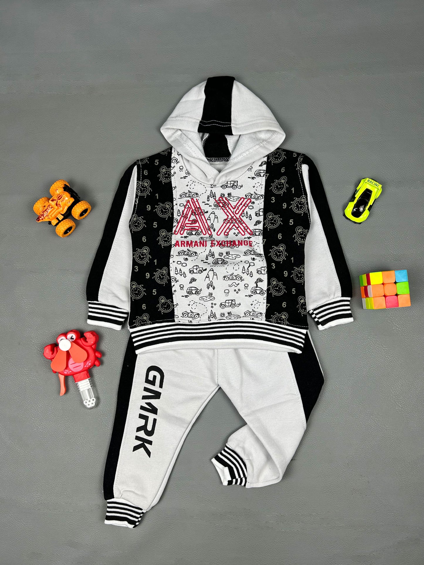2Yr - 5Yrs AX White Suit For Kids RZ BS175