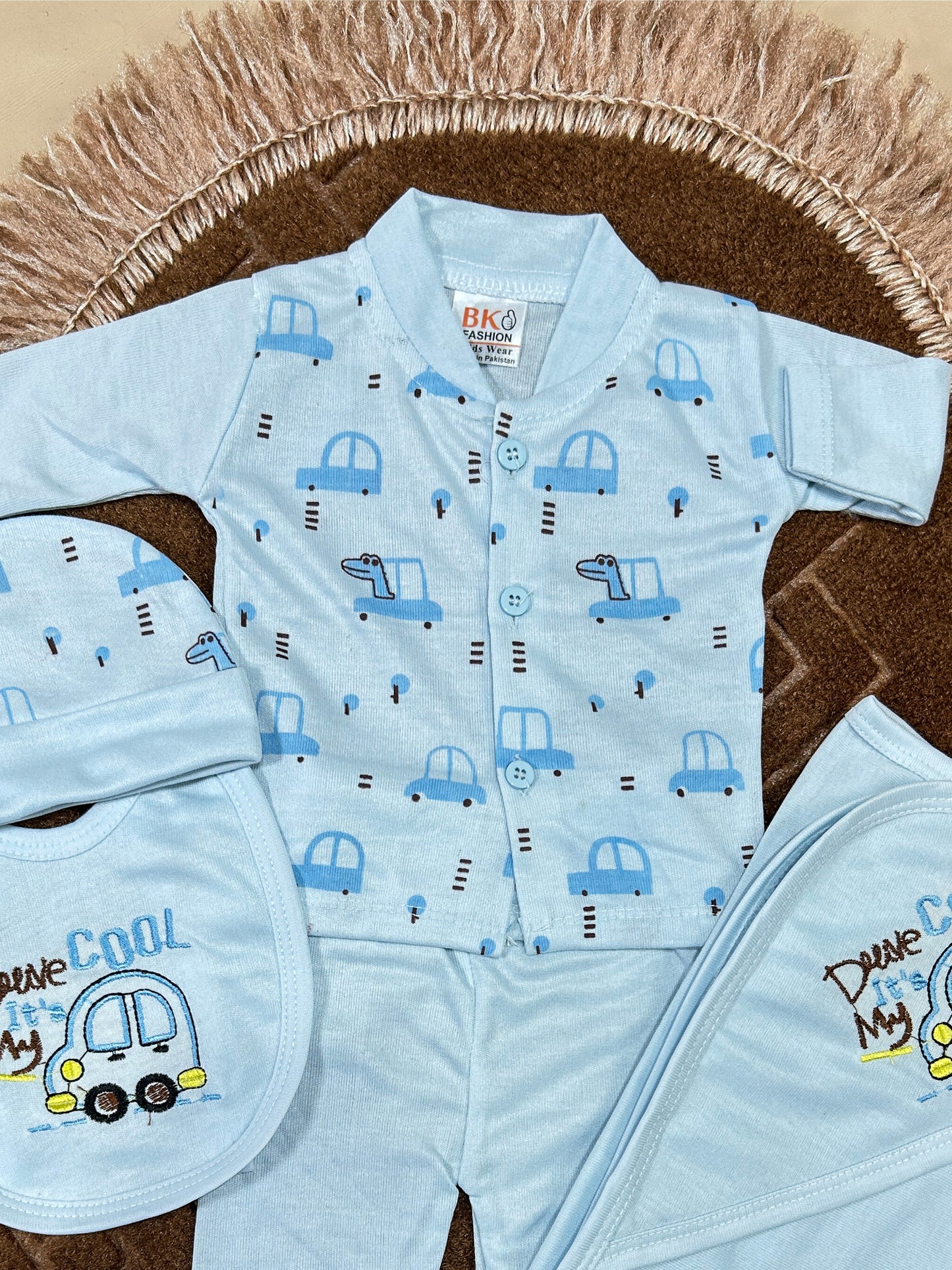 0Mth - 3Mth Cool Drive 5Pcs Gift Set For Newborn HG NBGS223