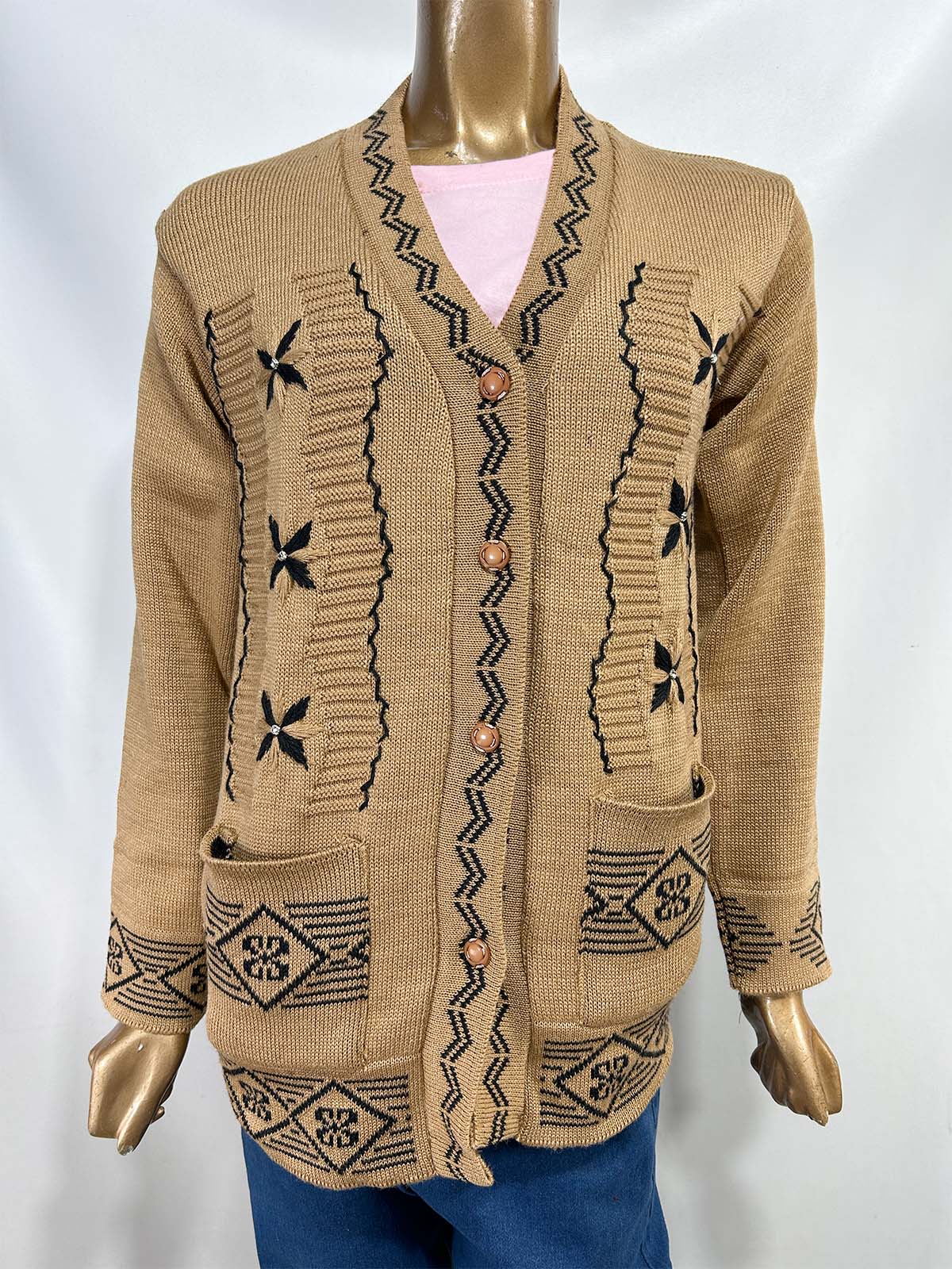 Fawn Full Sleeves Long Sweater For Women WSW49