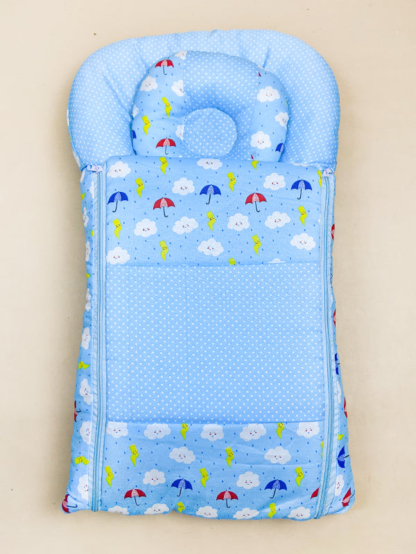 Light Blue Sleeping Bag For Newborns/Baby Carry Nest NBSB12