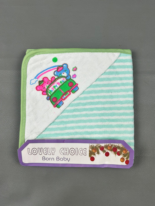 Light Green Happy Bear Wrapping Sheet For Newborn NWS28