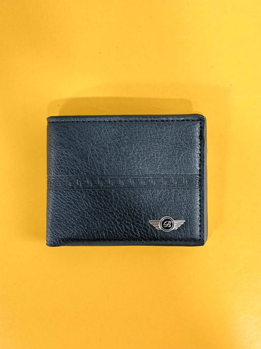 Black Syn-Leather Wallet For Men MW49