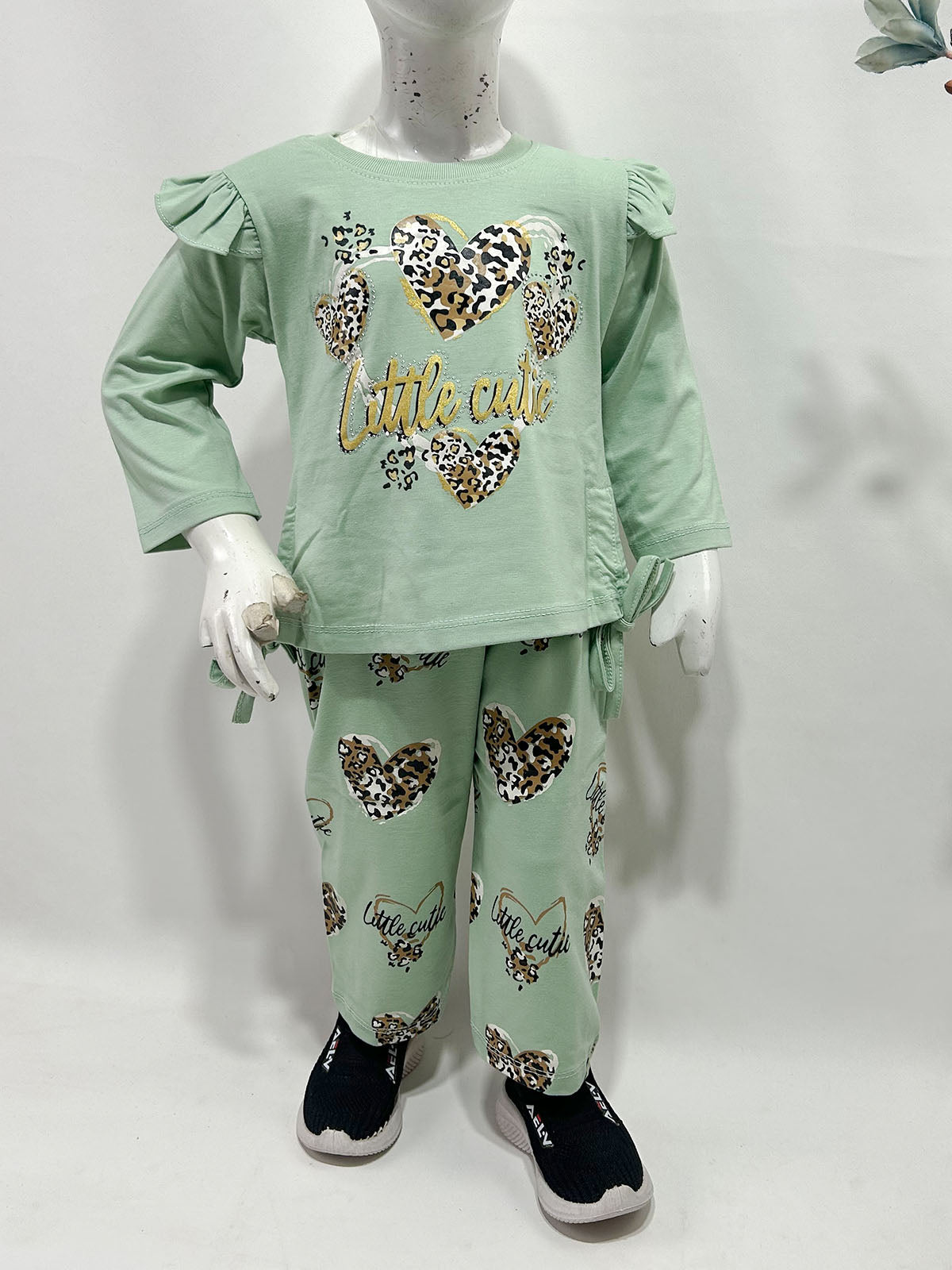1Yr - 4Yrs Green Little Cute Suit For Girls GS596