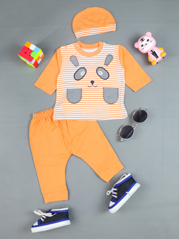 0Mth - 3Mth Panda Peach Baba Suit For Newborns AJ NBS64