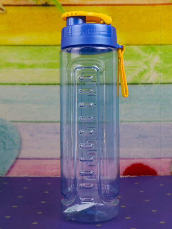 WTB18 Safari Blue Plastic Transparent Water Bottle - 750ML