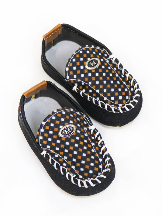 Baby Boy Crochet Bootie Shoes 08 Yellow