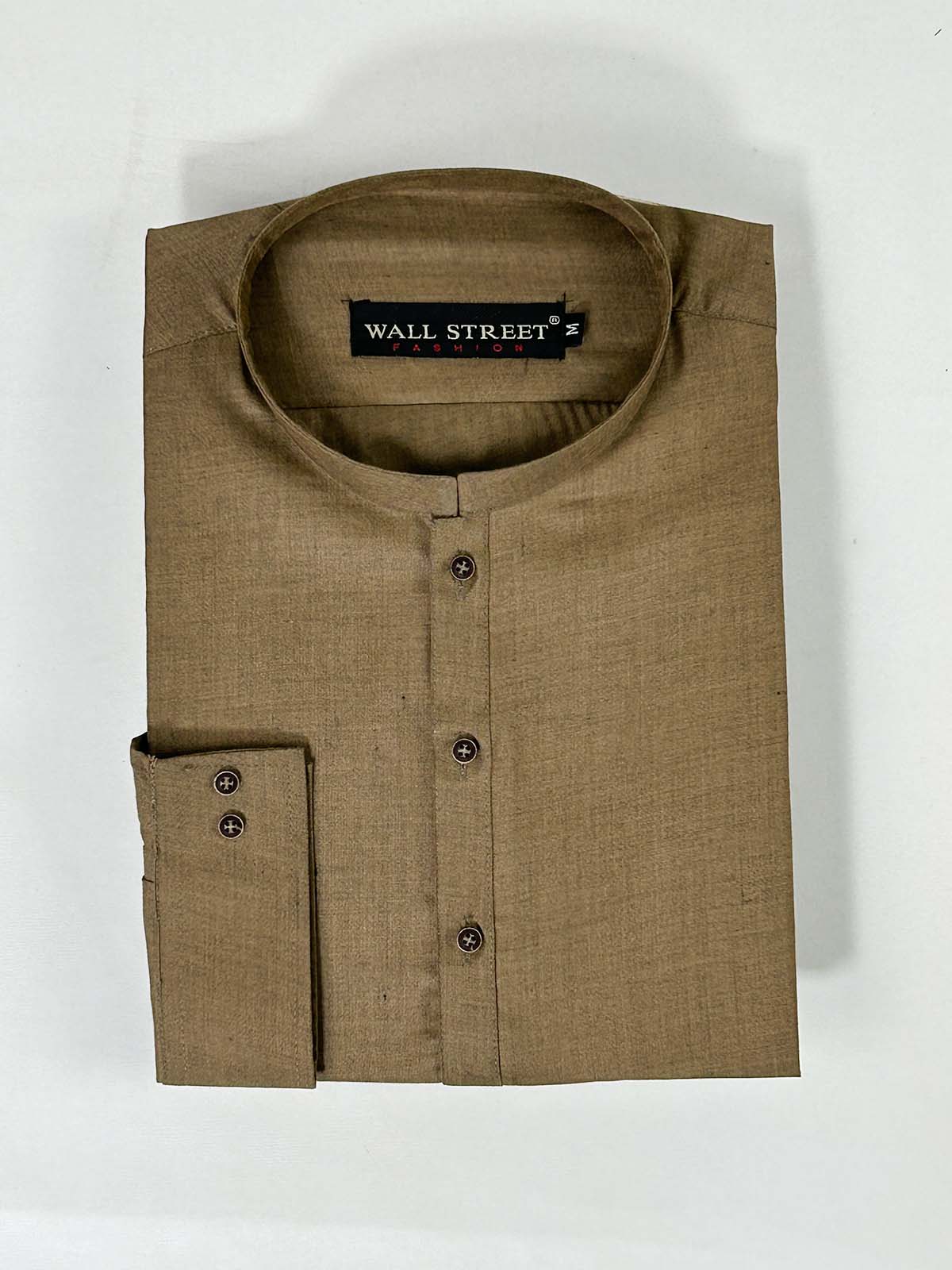 P831-4 Brown Stitched Kurta Pajama Suit For Men MSK284