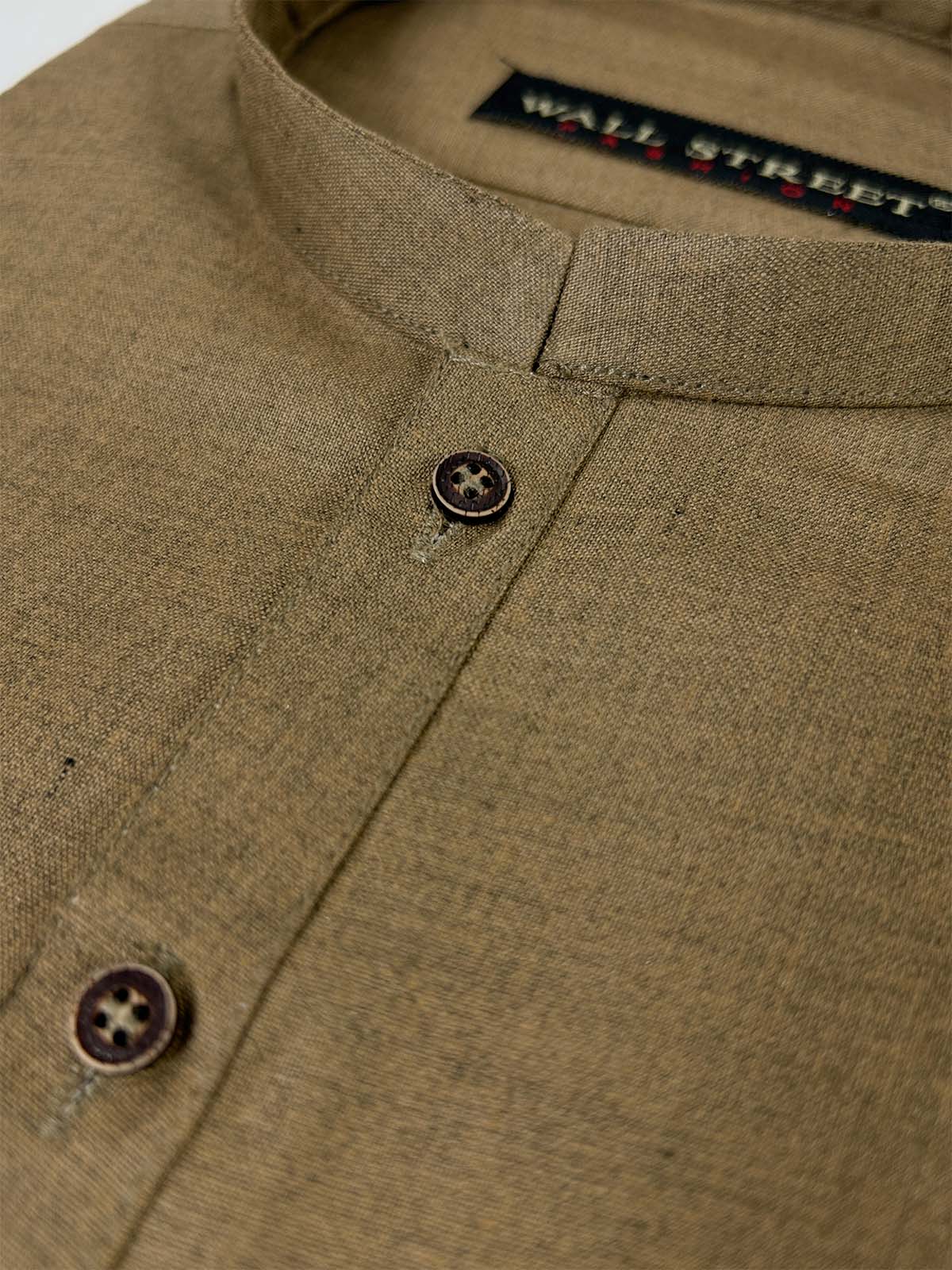 P831-4 Brown Stitched Kurta Pajama Suit For Men MSK284