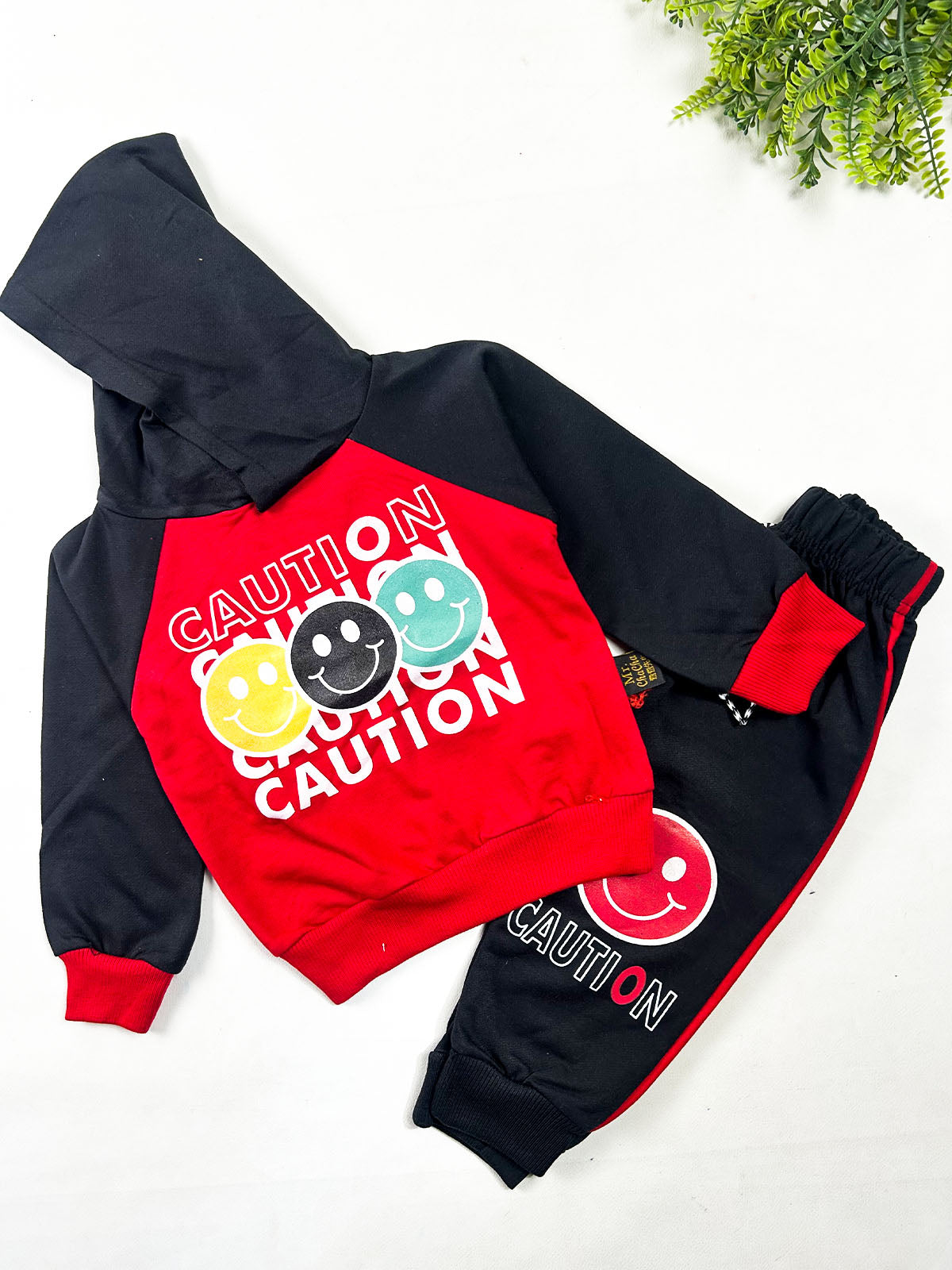 1Yr - 4Yrs Caution Red Suit For Kids BS827