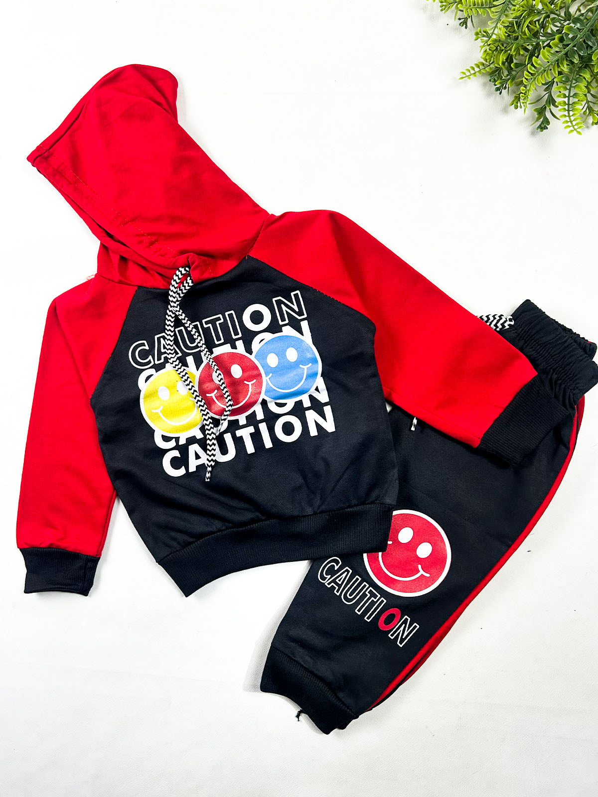 1Yr - 4Yrs Caution Black Suit For Kids BS828