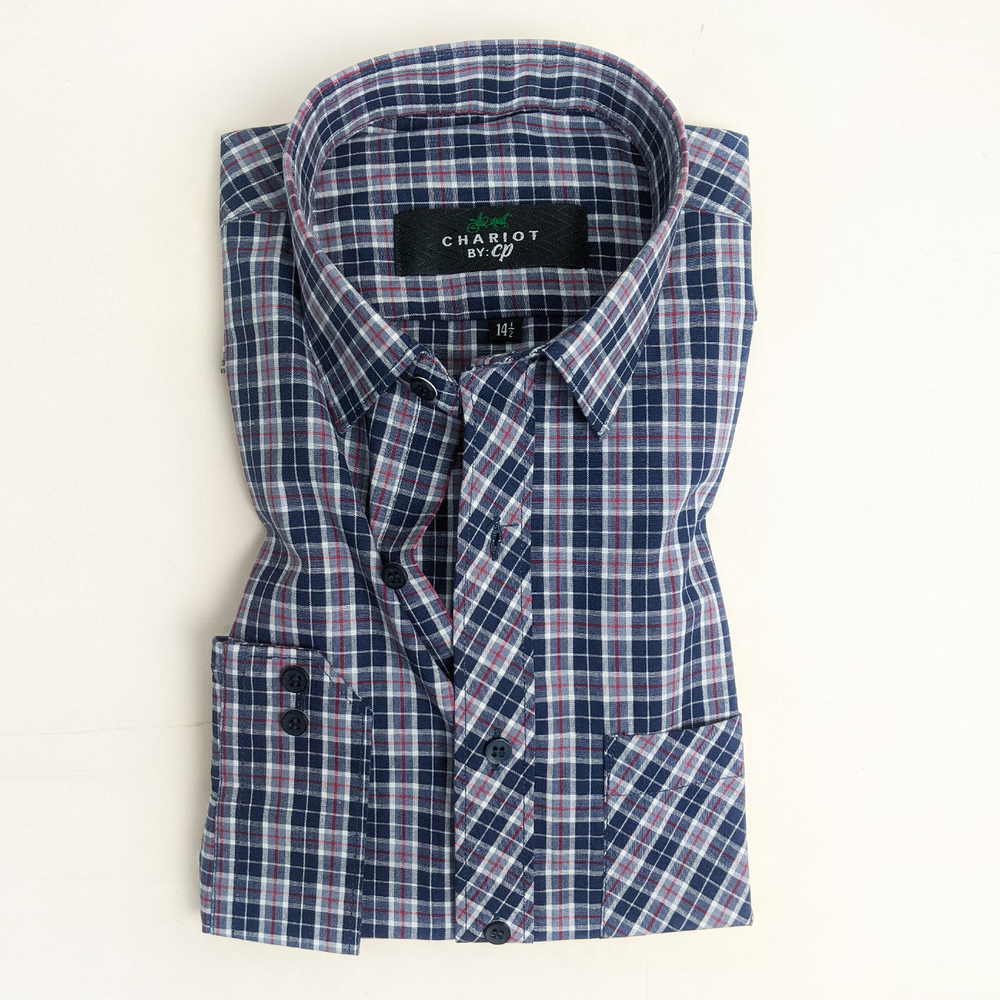 Grey Checks Formal Dress Shirt For Men AN MFS103