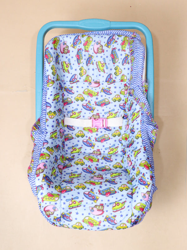 Light Cyan Carry Cot For New Born / Rocker & Sleeping Carrier Seat For Babies