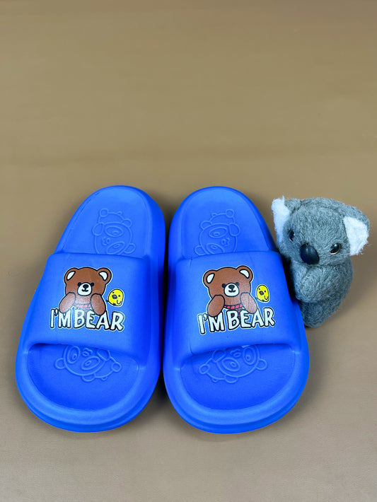 Blue Casual Soft Slippers for Kids KS18