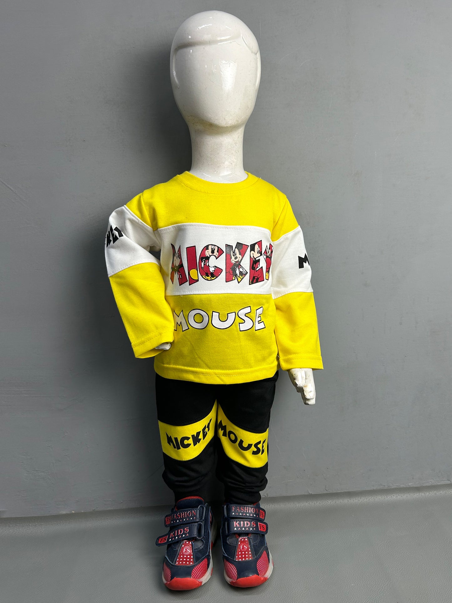 1Yr - 4Yrs Mickey Yellow Suit For Kids SK BS121