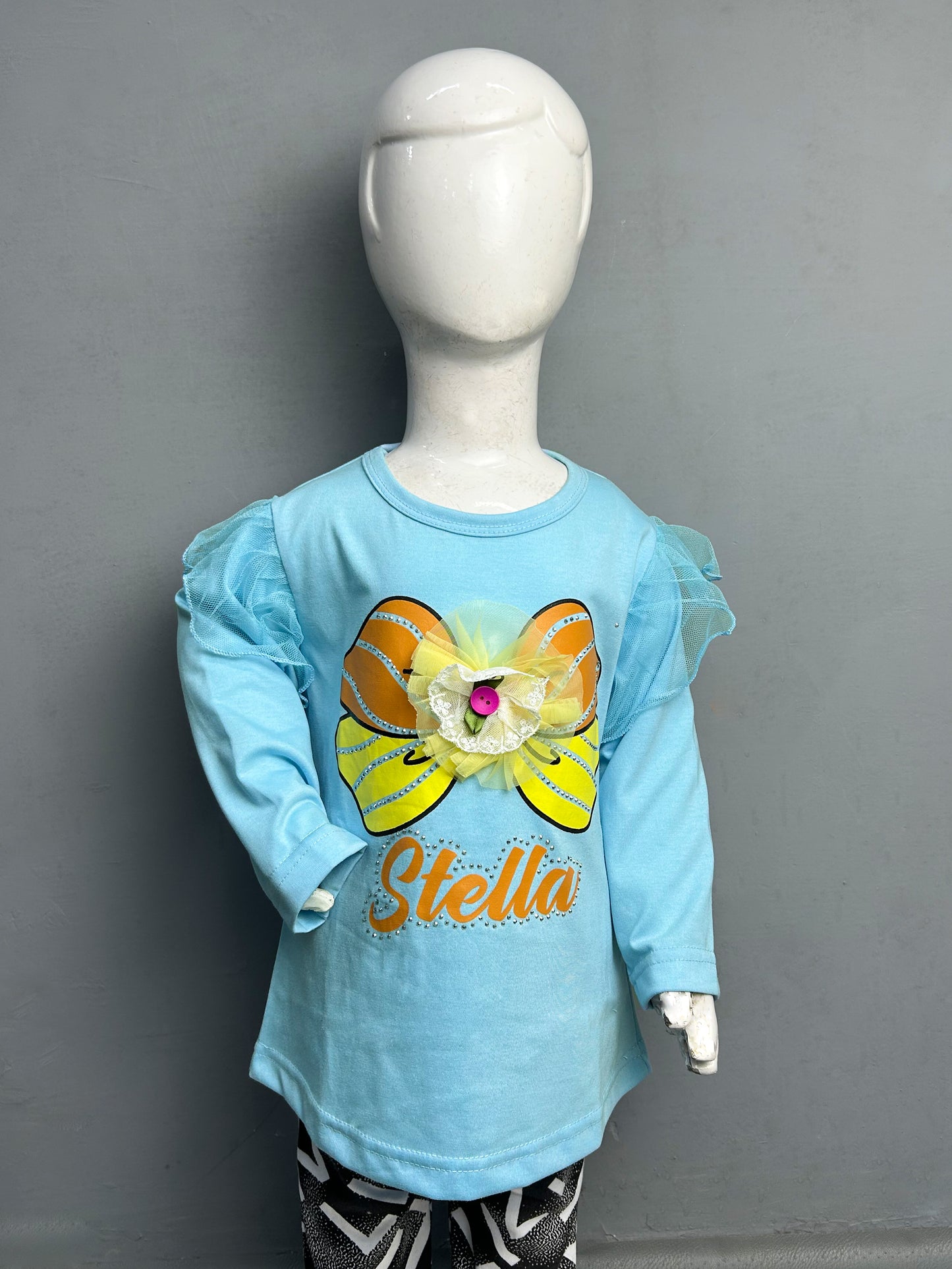 2.5Yrs - 8Yrs Stella Blue T-Shirt For Girls SK GTS17