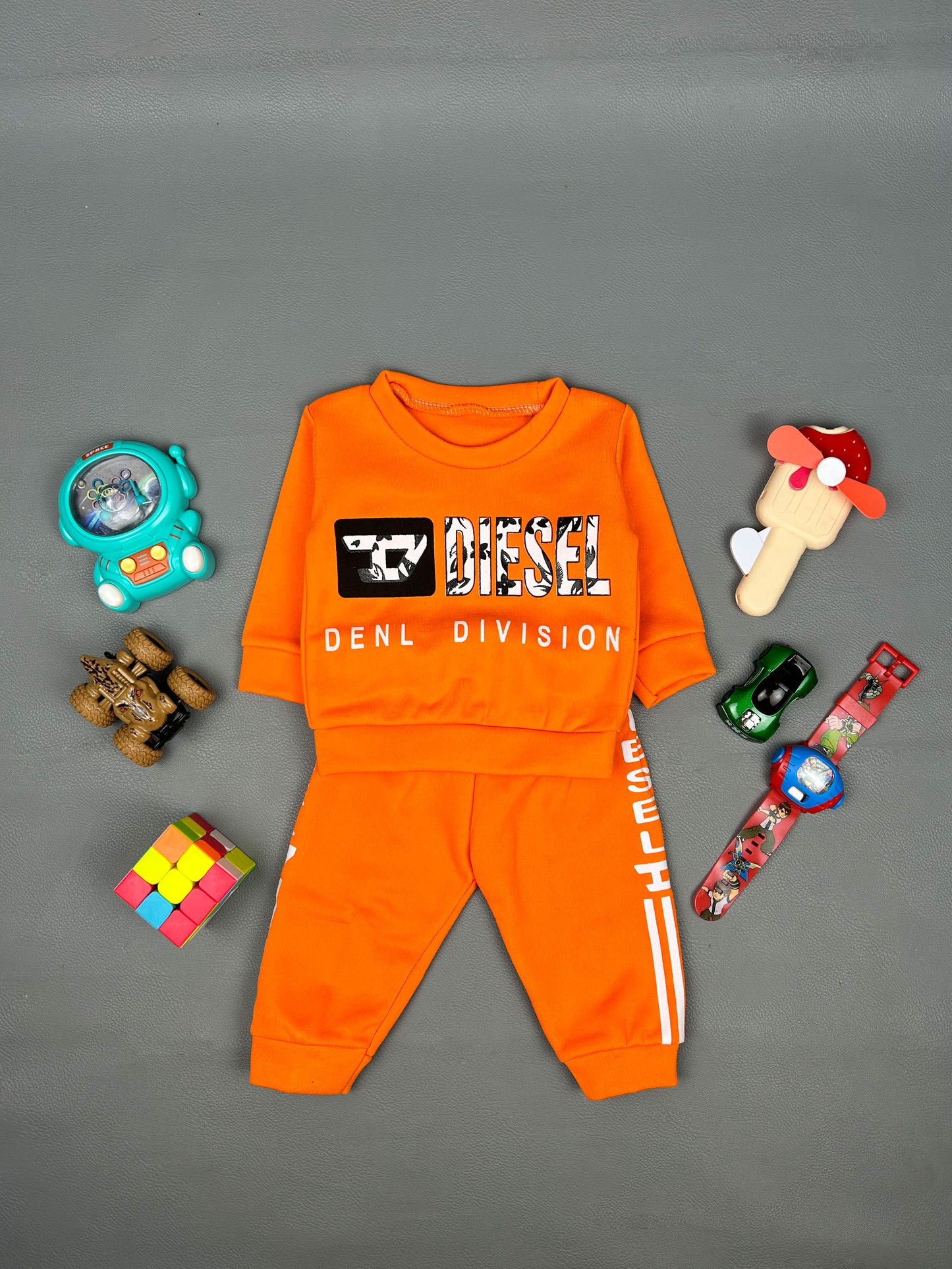 3Mth - 9Mth Division Orange Suit For Newborns SG NBS152