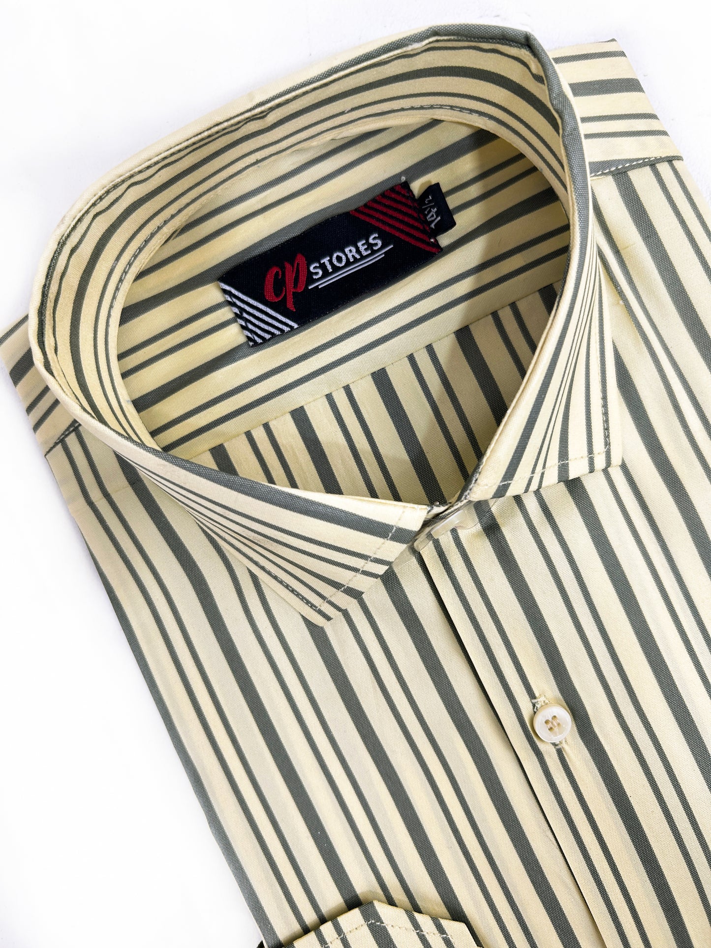 Light Yellow Formal Dress Shirt For Men MFS355