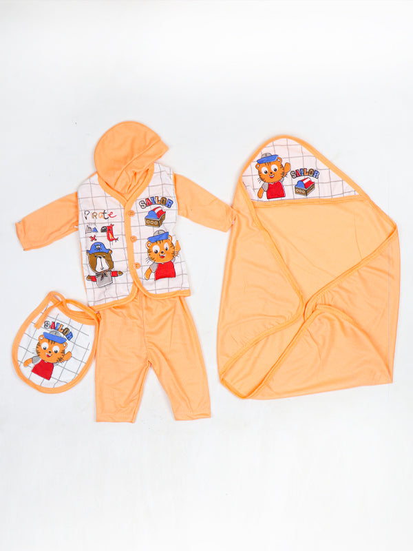 PG Newborn Pack of 5 Gift Set 0Mth - 3Mth Sailor Light Orange