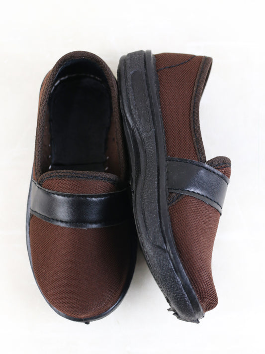 BS57 Boys Slip-On Shoes 5Yrs - 8Yrs Brown