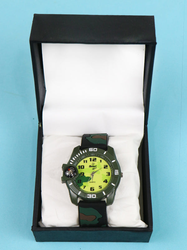 KWW02 Boys Wrist Watch Smart Dark Green Multidesign