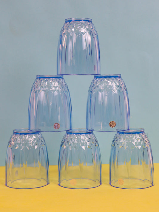 KTC6 Prisma Plastic Glass Set of 6 Blue