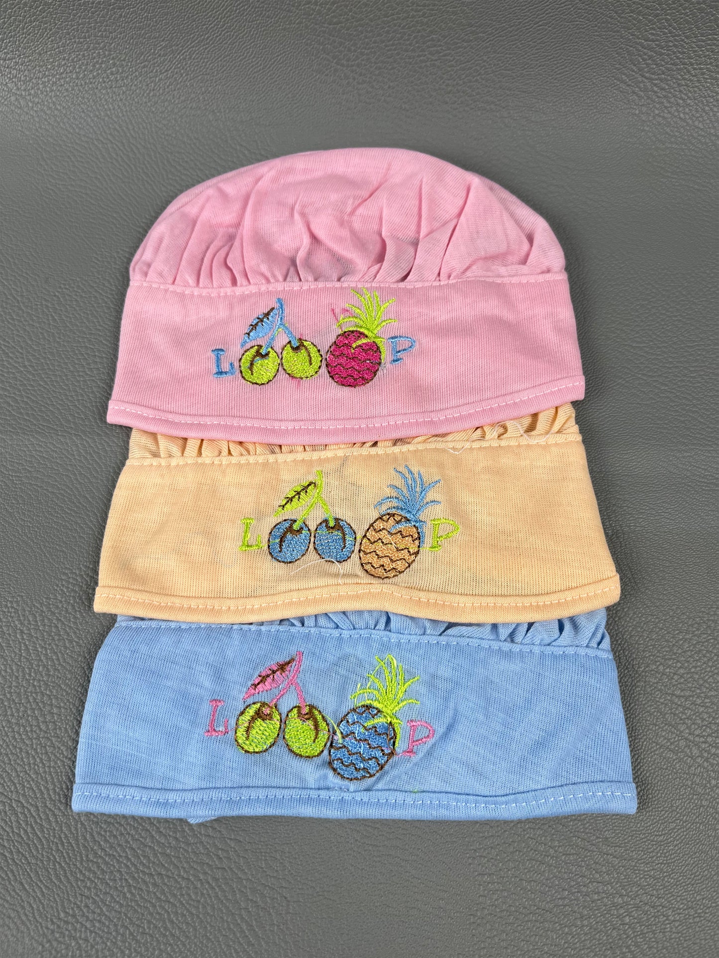 Pack Of 3 Multicolor Cap For Newborn NBC05