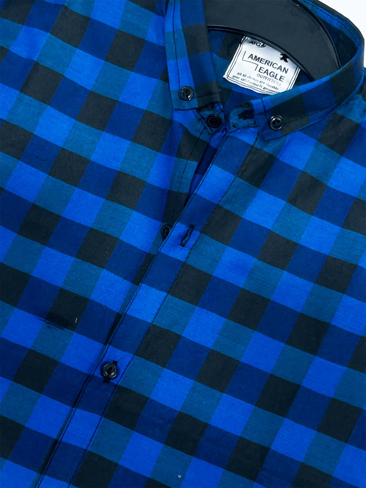 Blue Checks Casual Shirt For Men MCS125