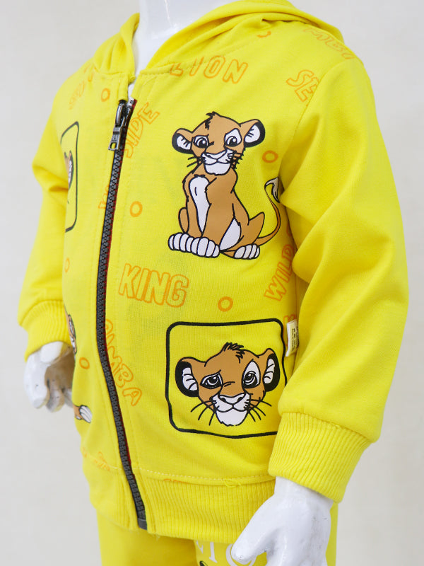 BS19 SK Hooded Kids Suit 1Yr - 4Yr Lion King Yellow