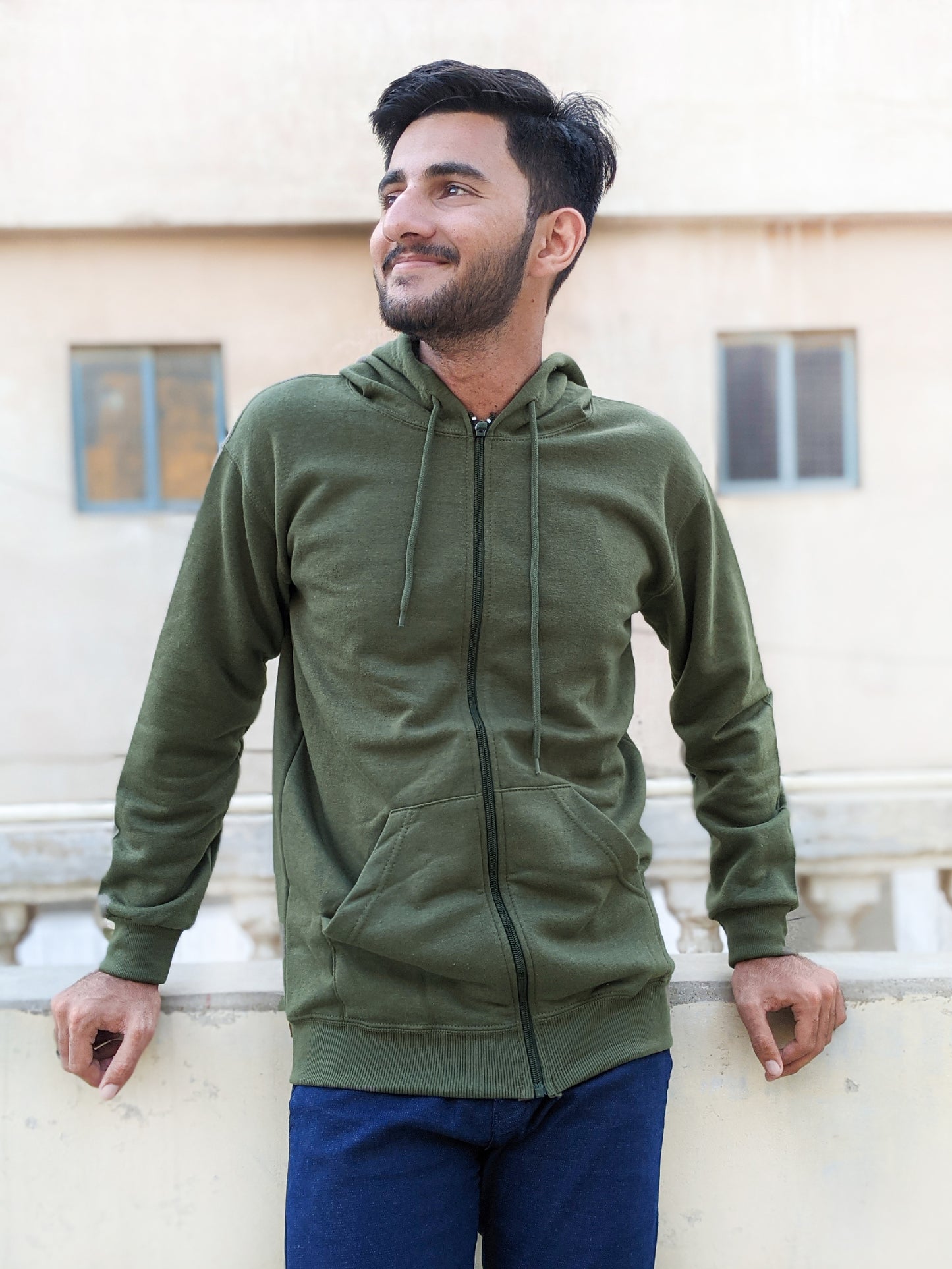 Green Zipper Hoodie Unisex MM MH12