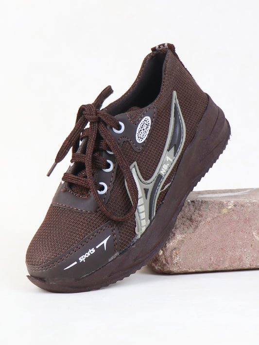 BS50 Boys Jogger Shoes 8Yrs - 17Yrs Dark Brown