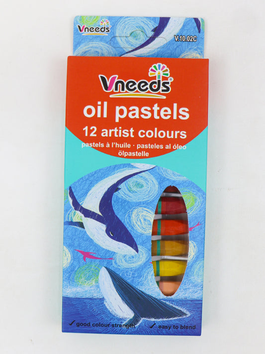 Vneeds Oil Pastels - 12 Pcs