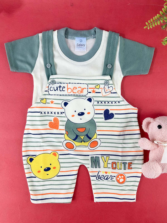 3Mth - 9Mth Green Romper For Newborn HG NBR148