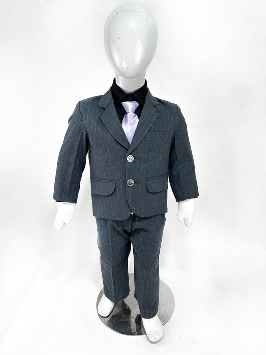 1Yr - 15Yrs 2PCS Coat Pant Suit for Boys Grey BCP31