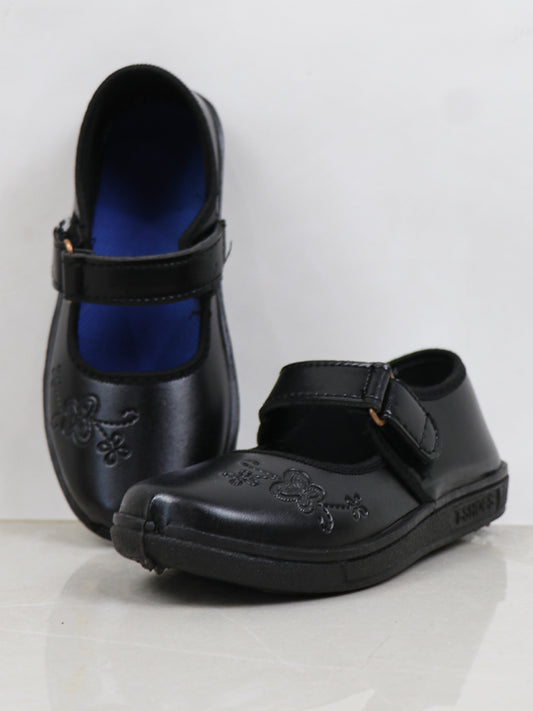 KS15 Girls School Shoes 6Yrs - 8Yrs Black