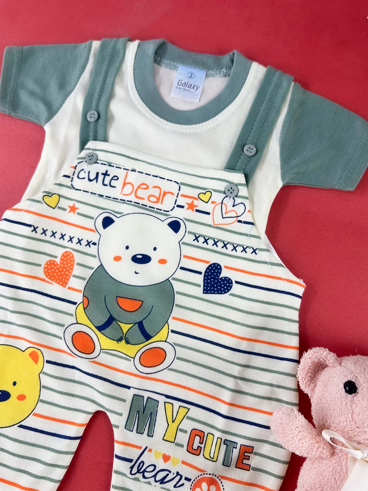3Mth - 9Mth Green Romper For Newborn HG NBR148